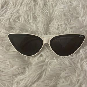 Quay cat eye sunglasses - white